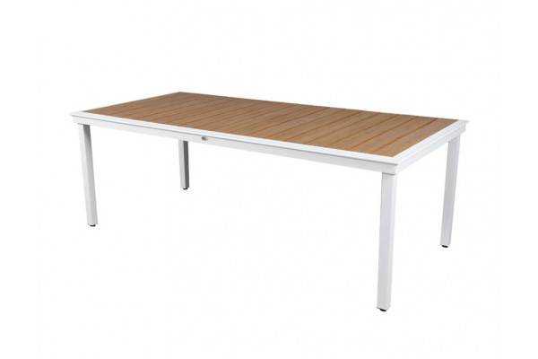 Daneline Adam Havebord - Nonwood - 102x216 Cm - Hvid