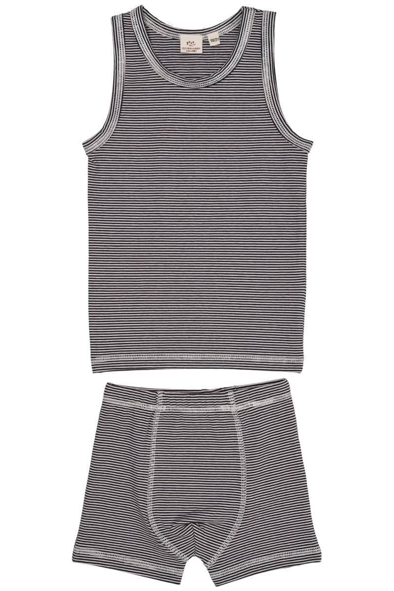 Stribet Undertøjs Sæt - Navy/Cream Stripe - Navy/Cream Stripe / 92 - Copenhagen Colors