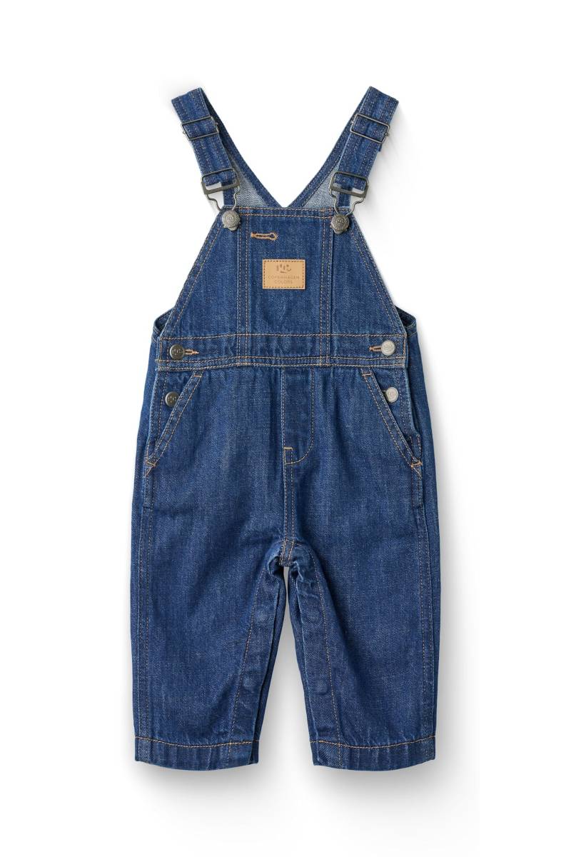 økologiske Baby Overalls - Dark Indigo Blue Washed - Dark Indigo Blue Washed / 56 - Copenhagen Colors