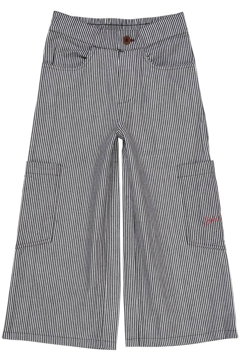Stribet Løse Bukser - Navy Stripe - Navy Stripe / 86 - Copenhagen Colors