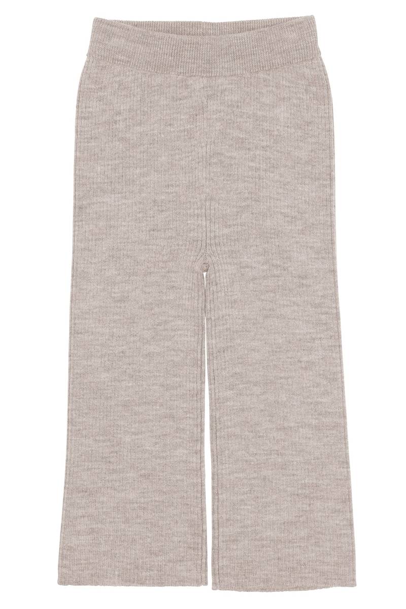 Rib Bukser M. Vidde I Merinould - Pale Cream Melange - Pale Cream Melange / 146-152 - Copenhagen Colors