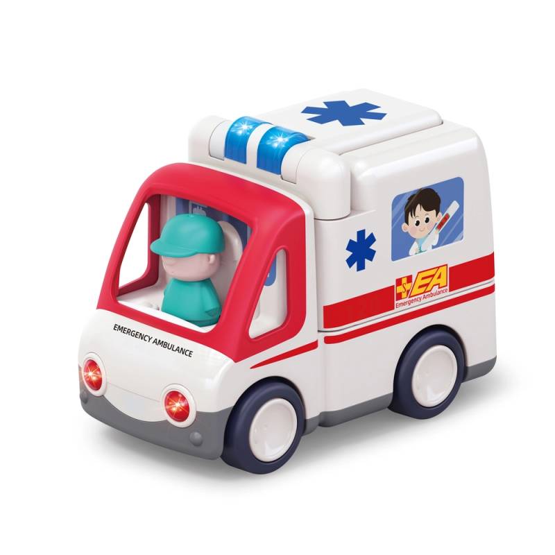 Kinder And Kids Ambulance Med Lys, Musik Og Bevægelse - Bog & Idé
