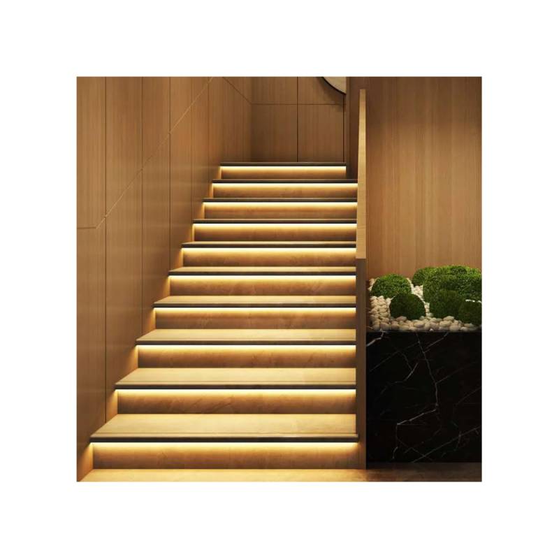 Trappe Led Cob Stripsæt - Op Til 16 Trin, 11w Per Trin, 24v, Ip20, Med Sensor + Fjernbetjening - Dæmpbar : Dæmpbar - Ledlife