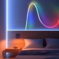 Neon Flex Rope, 5 Meter, Rgbic, Led Strip I Vvet Reb, Wifi, Bluetooth, Usb, Ip67, Inkl. Fjenbetjening Og Controller - Ledlife