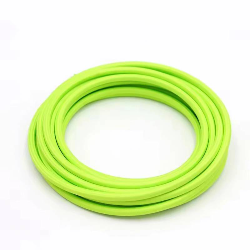 5m Stofledning 2x0.75 Mmâ², Tekstil - 230v, Lysegrøn