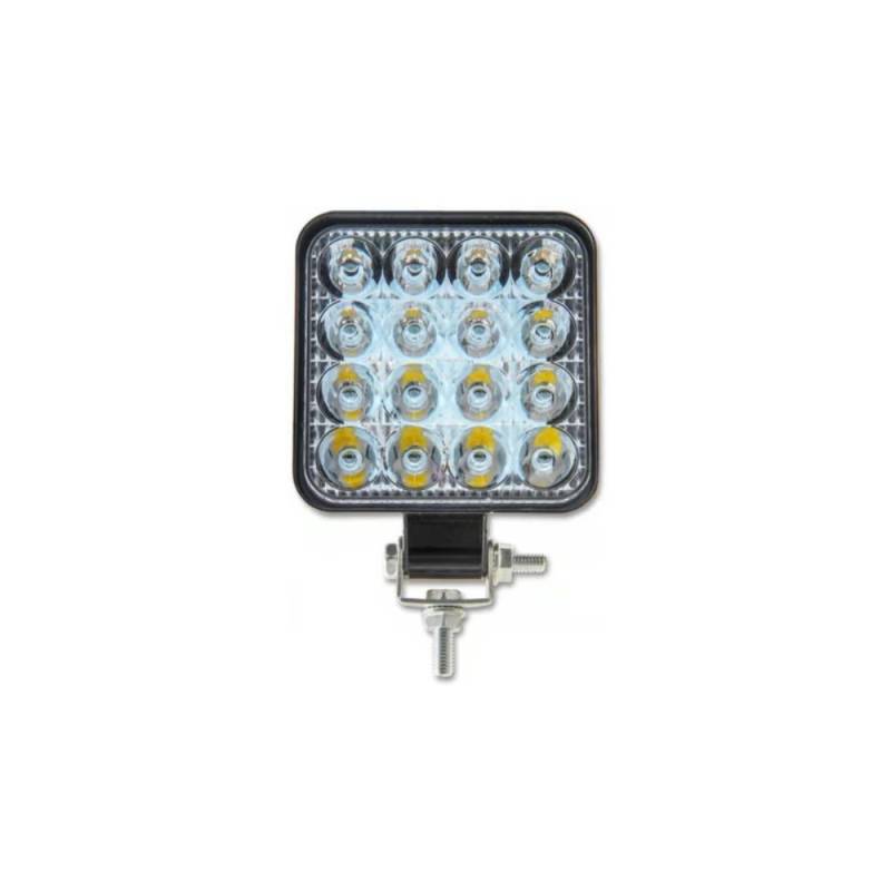 48w Led Arbejdslampe - Bil, Lastbil, Traktor, Trailer, Udrykningskøretøjer, Kold Hvid, 12v / 24v