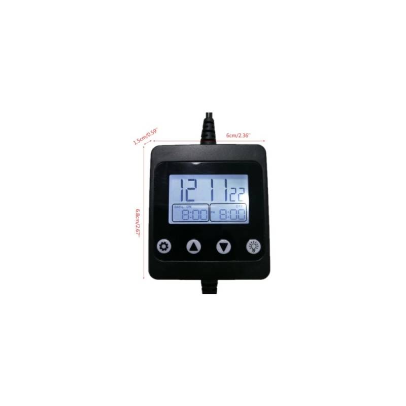 Led Timer Med Dc Stik - Til Enkeltfarvet Led, 12/24v, Maks. 150w