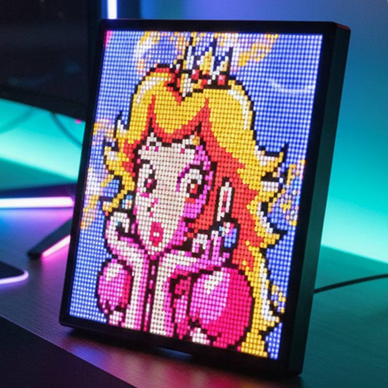 64x64 Pixel Art Display - Bluetooth App, 5v Usb, 26x26cm, 10w