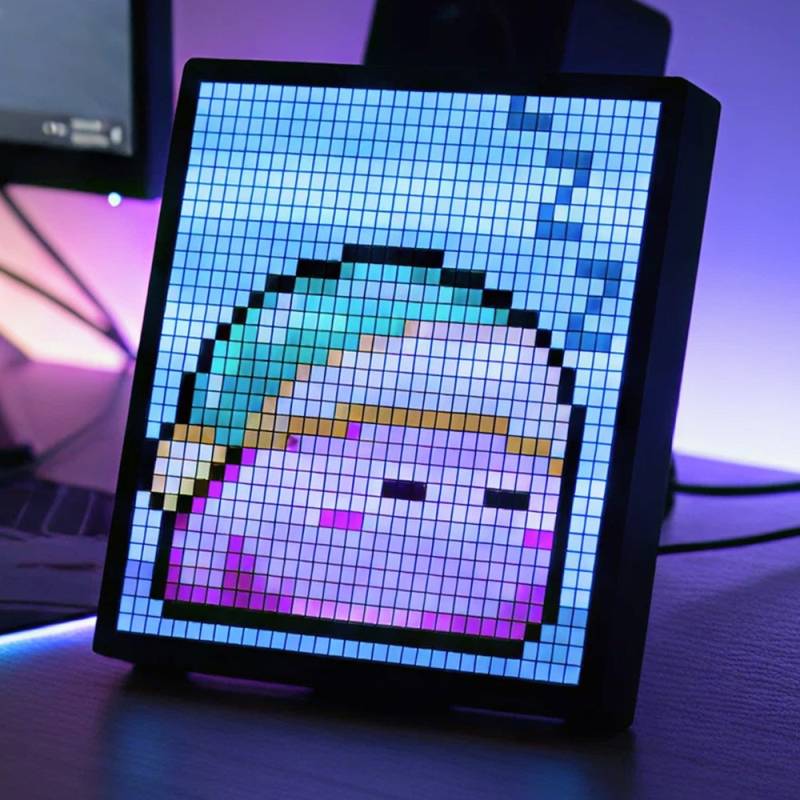 32x32 Pixel Art Display - Bluetooth App, 5v Usb, 20x20cm, 10w