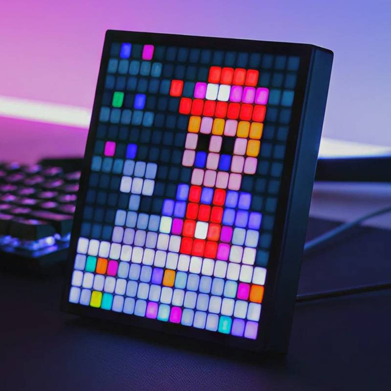 16x16 Pixel Art Display - Bluetooth App, 5v Usb, 20x20cm, 10w