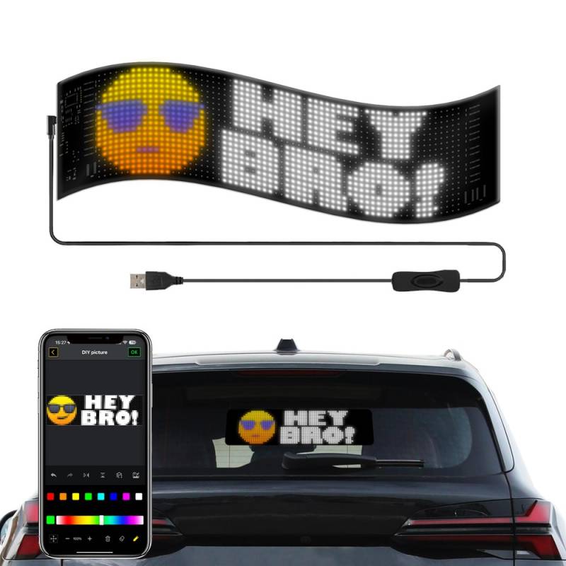Pixel Matrix Panel 32x128 - Bluetooth, 5v Usb