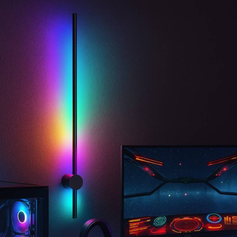 80cm Rgbic Justerbar Væglampe - Bluetooth