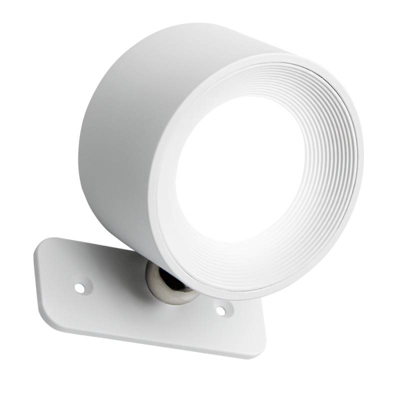 Genopladelig Væglampe Cct - 4,5w, Hvid, Rund, 360° Roterbar, Ip20, Inkl. Lyskilde - Dæmpbar : Dæmper Indbygget, Kulør : 3-I-1 - Ledlife