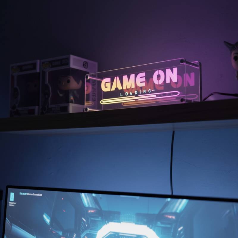 Game On Neon Skilt, Led Lys - Rgbic, Bluetooth