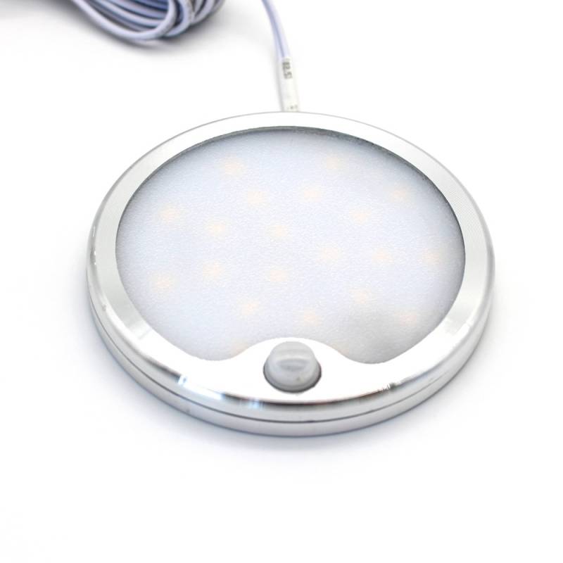 Ledlife Sono60s Møbelspot - Påbygning, Sensor, Mål: ø6 Cm, Børstet Stål, 12v Dc - Kulør : Varm