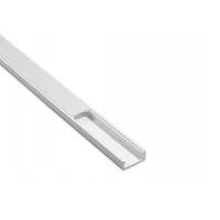 Pvc Profil Til Led Strip 16x7 Mm, 2 Meter, Hvid, Med Mlkehvidt Cover - Vrige