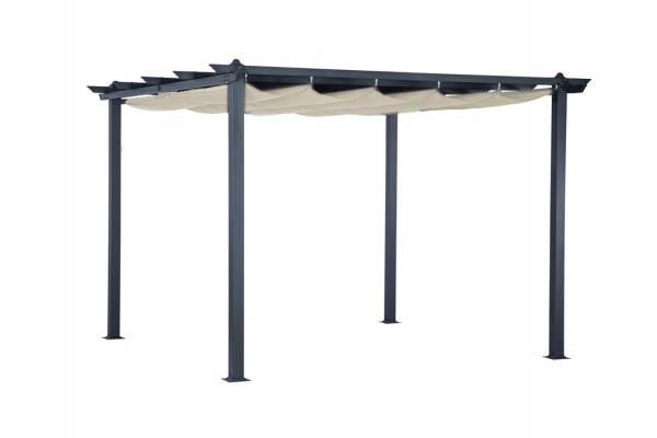 Pelle Pergola Pavillon Portimao - 3x4 Meter - Grå/Beige