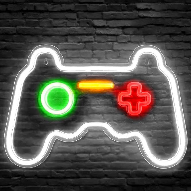 Mecharite - Controller Led Neon Skilt - Hvid