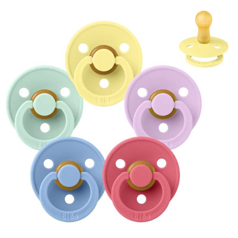 Bibs Rund Colour Sut - Sampak - 5 Stk. - Str. 2 - Colour Splash