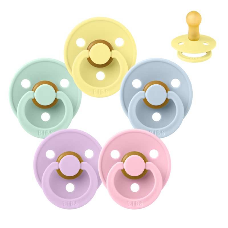 Bibs Rund Colour Sut - Sampak - 5 Stk. - Str. 2 - Spring Break
