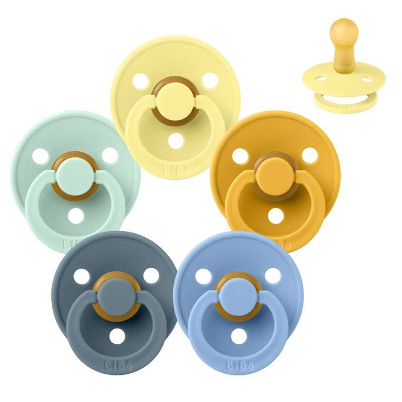 Bibs Rund Colour Sut - Sampak - 5 Stk. - Str. 2 - Summer At The Beach