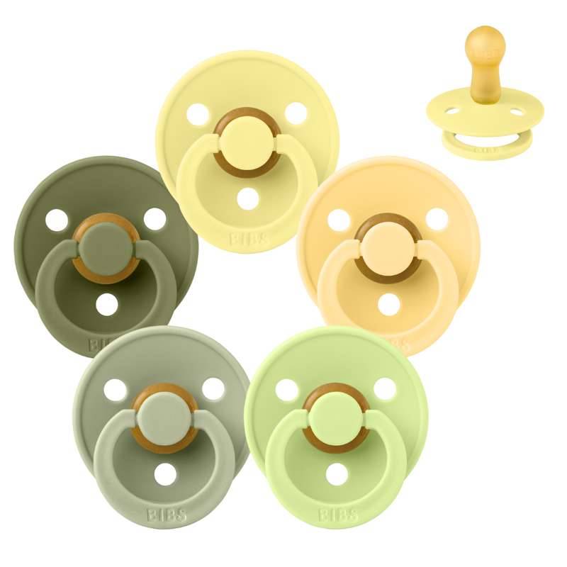 Bibs Rund Colour Sut - Sampak - 5 Stk. - Str. 2 - Lovely Lime