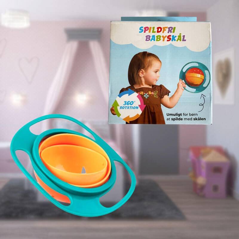 Gyro Bowl Spildfri Spiseskål Til Børn - Dingadget