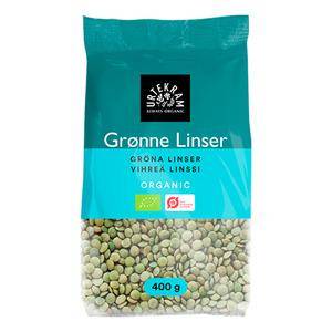 Urtekram Grønne Linser ø - 400 G. - Urtekram Food