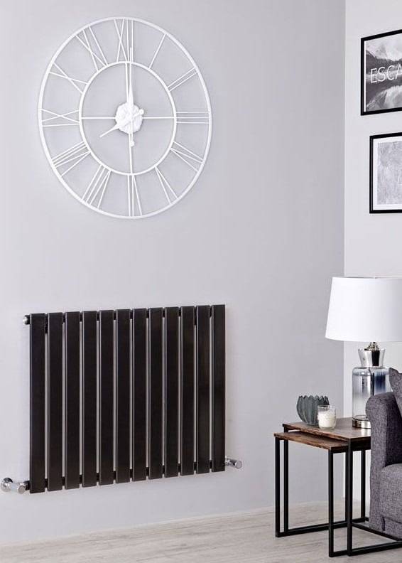 Flat Horisontal Single Radiator Sort