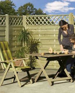 Lamelhegn 90x180 Cm Med Espalier - Model Toftlund - Fence-Line
