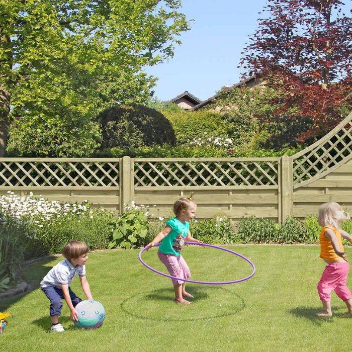Lamelhegn 180x90 Cm Med Espalier - Model Toftlund - Fence-Line