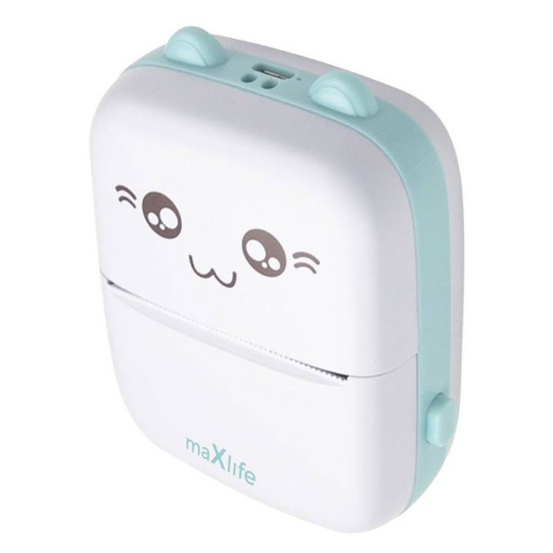 Maxlife Mxtp-100 Bluetooth Termisk Printer Til Børn, Blå