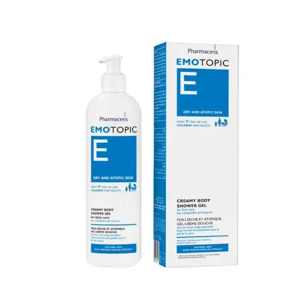 Pharmaceris E Emotopic Cremet Krops Shower Gel Biokompatibel, Ph-Neutral, Til Daglig Pleje Af Kroppen, 400ml