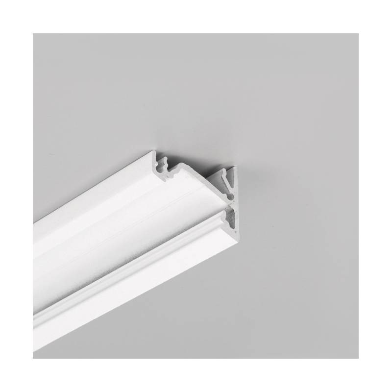 2m Aluprofil Corner14 Ee7f/Ty - Hvid Lakeret, Hjørne, Led Skinne - Topmet