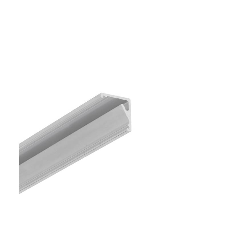 2 Meter Aluprofil Cabi12 E - Ubehandlet Aluminium, Hjrne, Led Skinne Til Indirekte Belysning - Topmet