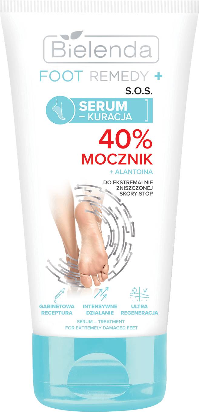Bielenda Foot Remedy S.o.s. Serum Treatment For Extremely Damaged Foot Skin 40% Urea 50 Ml