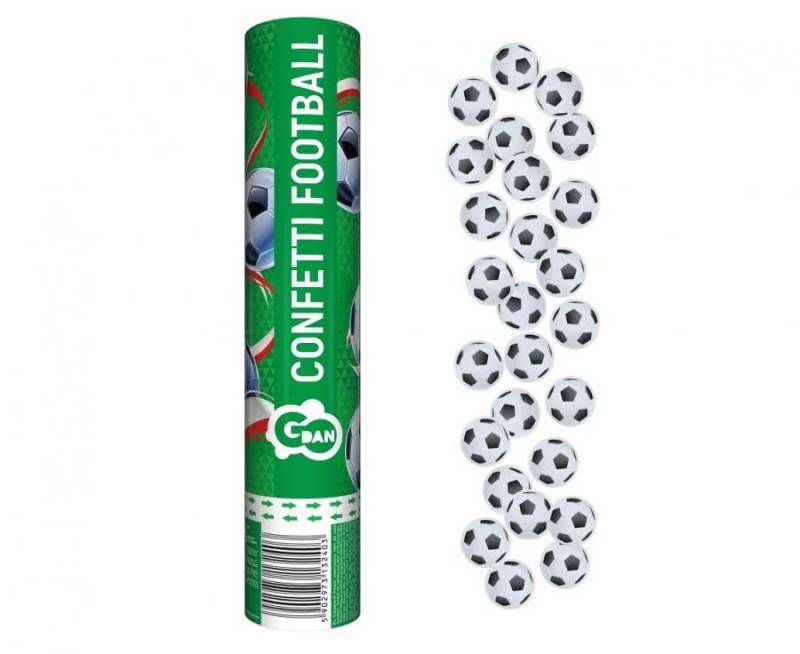 Konfettirør Til Fodboldfest  30 Cm Fodbold Konfetti Kanon - Lukaki.dk