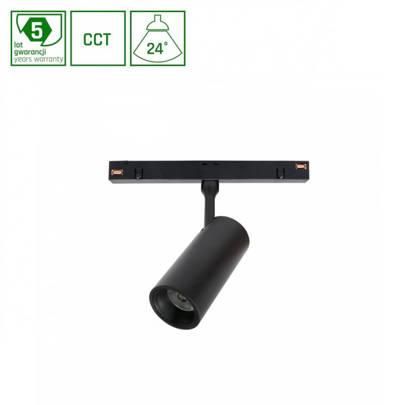 System Shift Smart Spot S - ø35x142x106mm, 6w, 24â°, Sort, Cct, Dæmpbar - Dæmpbar : Via Smart Home, Kulør : Cct (varm Til Kold Hvid) - Spectrum