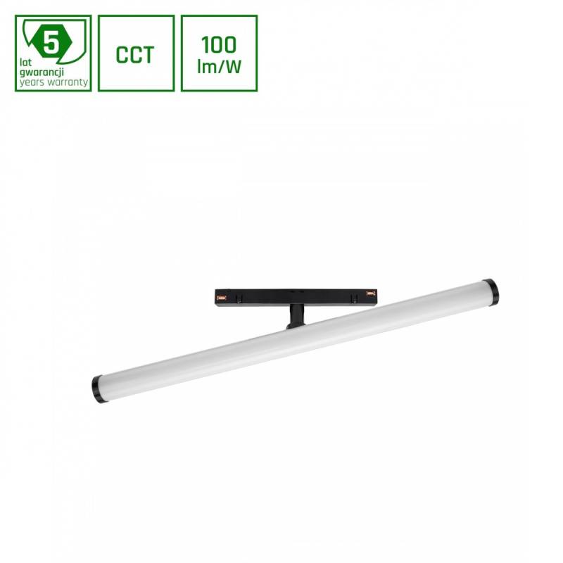 Shift Beam Skinne Lys ø28x400x75mm 12w - 150â° Sort Cct/Dæmp - Dæmpbar : Via Smart Home, Kulør : Cct (varm Til Kold Hvid) - Spectrum