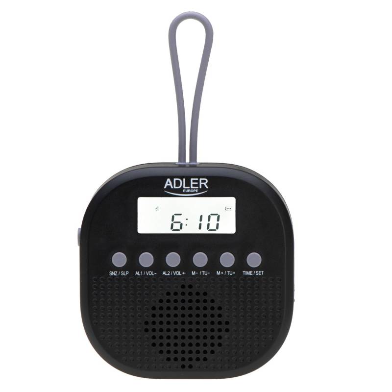 Vandtæt Universalradio Med Fm Og Alarmfunktion - Adler
