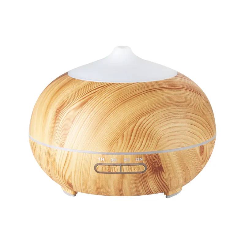 Aroma Diffuser Spa Luftfugter 06 Lys Træ 400ml + Timer - Activeshop