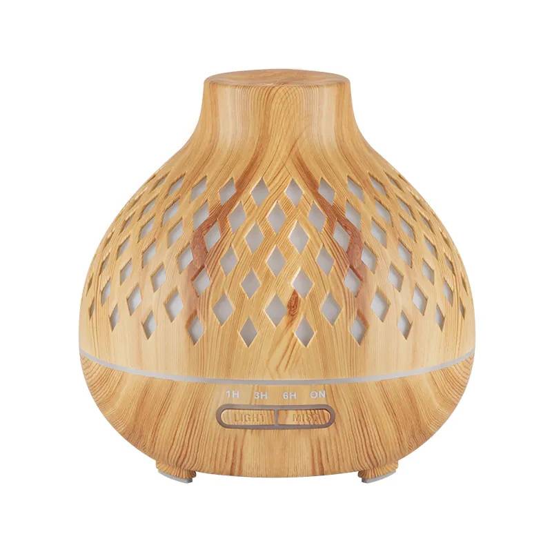 Aroma Diffuser Spa Luftfugter 10 Trælys 400ml + Timer - Activeshop