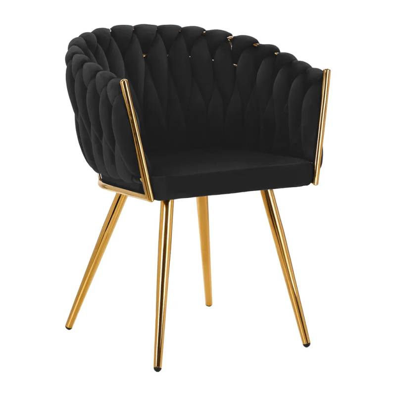 4rico Velvet Makeup Chair Qs-Gw06g - Sort - Activeshop