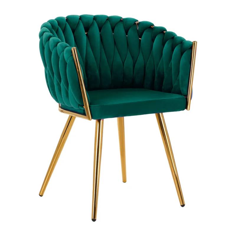 4rico Velvet Makeup Chair Qs-Gw06g - Grøn - Activeshop