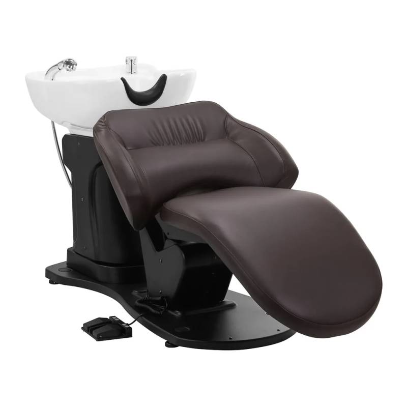 Elektrisk Shampoostol Gabbiano Trycho Brun - Activeshop