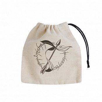 Dice Bag - Elvish Beige With Black (basic) (terningepose) - Qws-Belv141 - !terninger & Tilbehã¸r