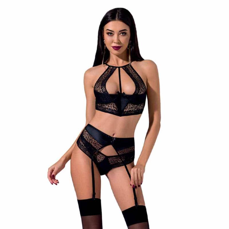 Passion Scarlet Hofteholder Sæt Sort - L/Xl