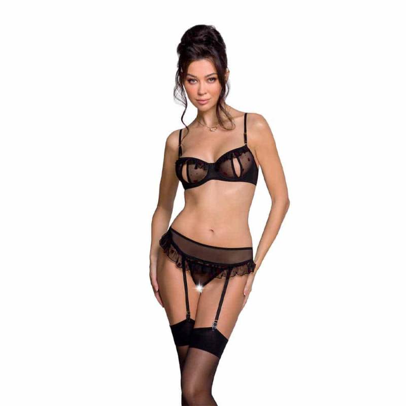 Passion Lovelia Hofteholder Sæt Sort - Xxl/Xxxl