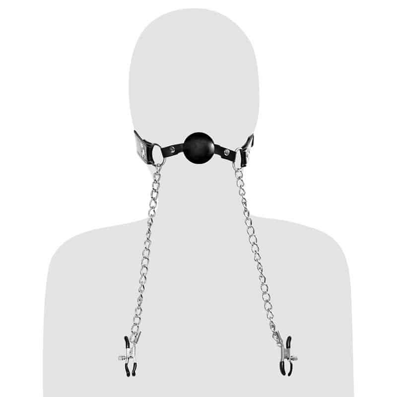 Pipedream Deluxe Gag & Brystvorteklemmer