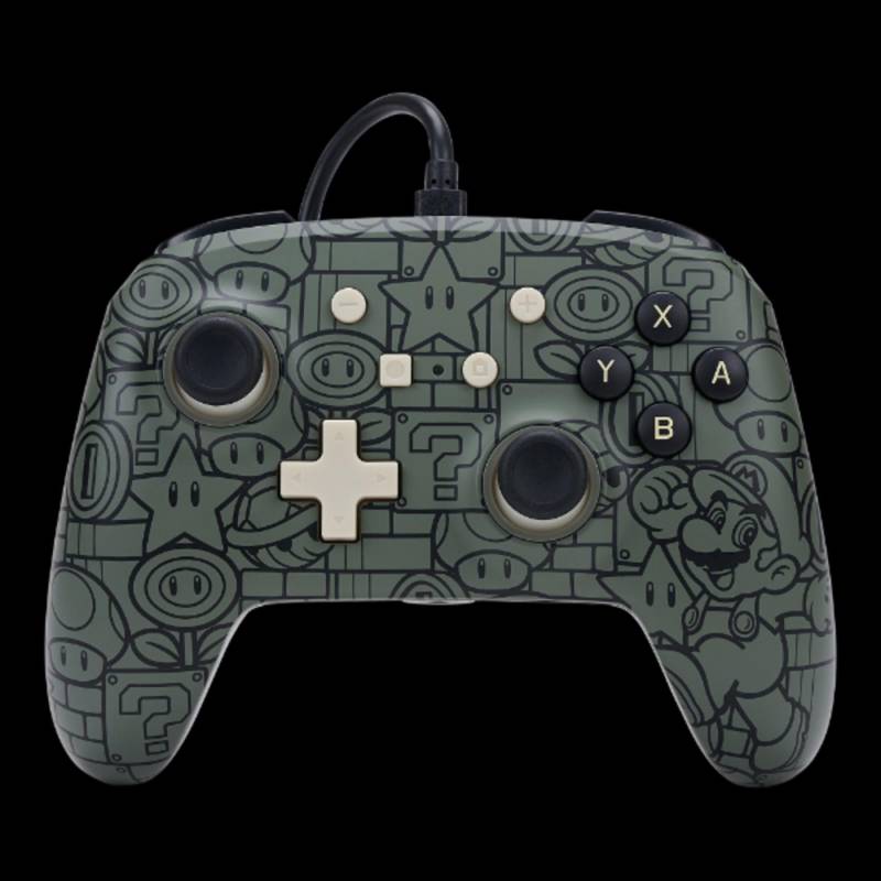 Powera Enhanced Kablet Controller Til Nintendo Switch - Power-Up Mario - Geekd.dk